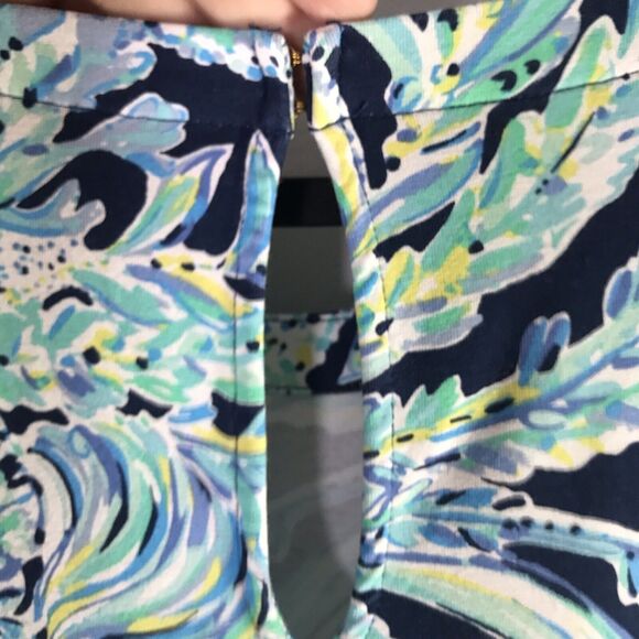Lilly Pulitzer Size Medium Lula Romper High Tide Navy Scuba Doo Jumper Blue - Picture 13 of 16
